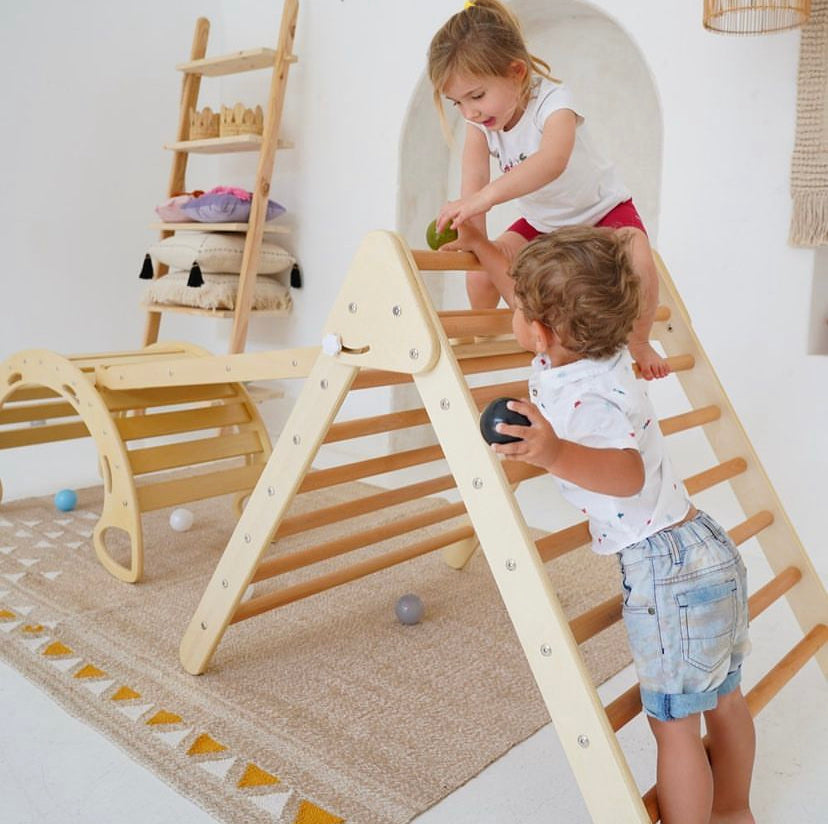 Ezzro pikler Climbing Set( triangle&large rocker)