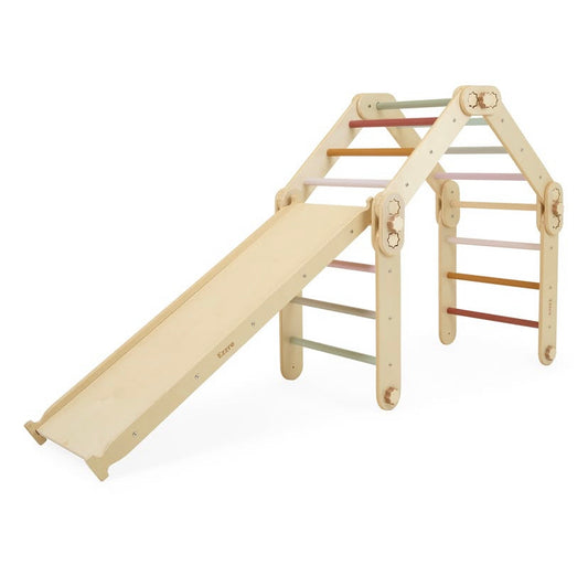 Ezzro Pikler Triangle Multicolor Transformable With Duo Board