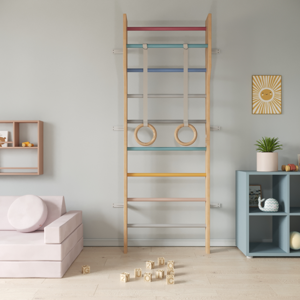 Ezzro Scandinavian Ladder Gym Multicolor Modern