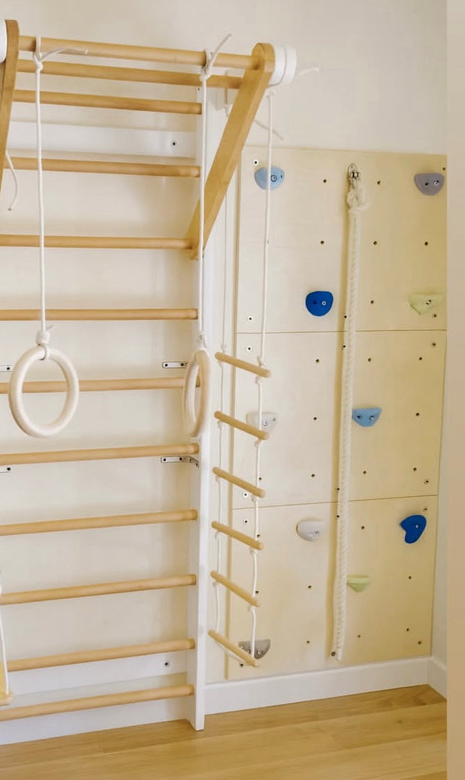 Rock Holds Wooden Climbing Wall for Kids