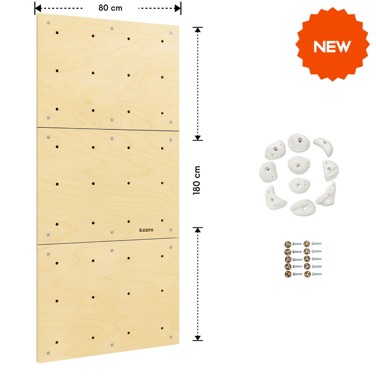 Rock Holds Wooden Climbing Wall for Kids