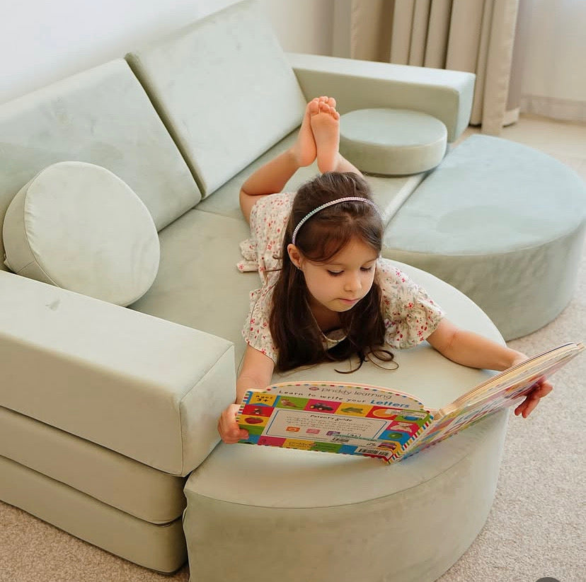 E.Ezzro Play Sofa Sage green Double Arch Bundle